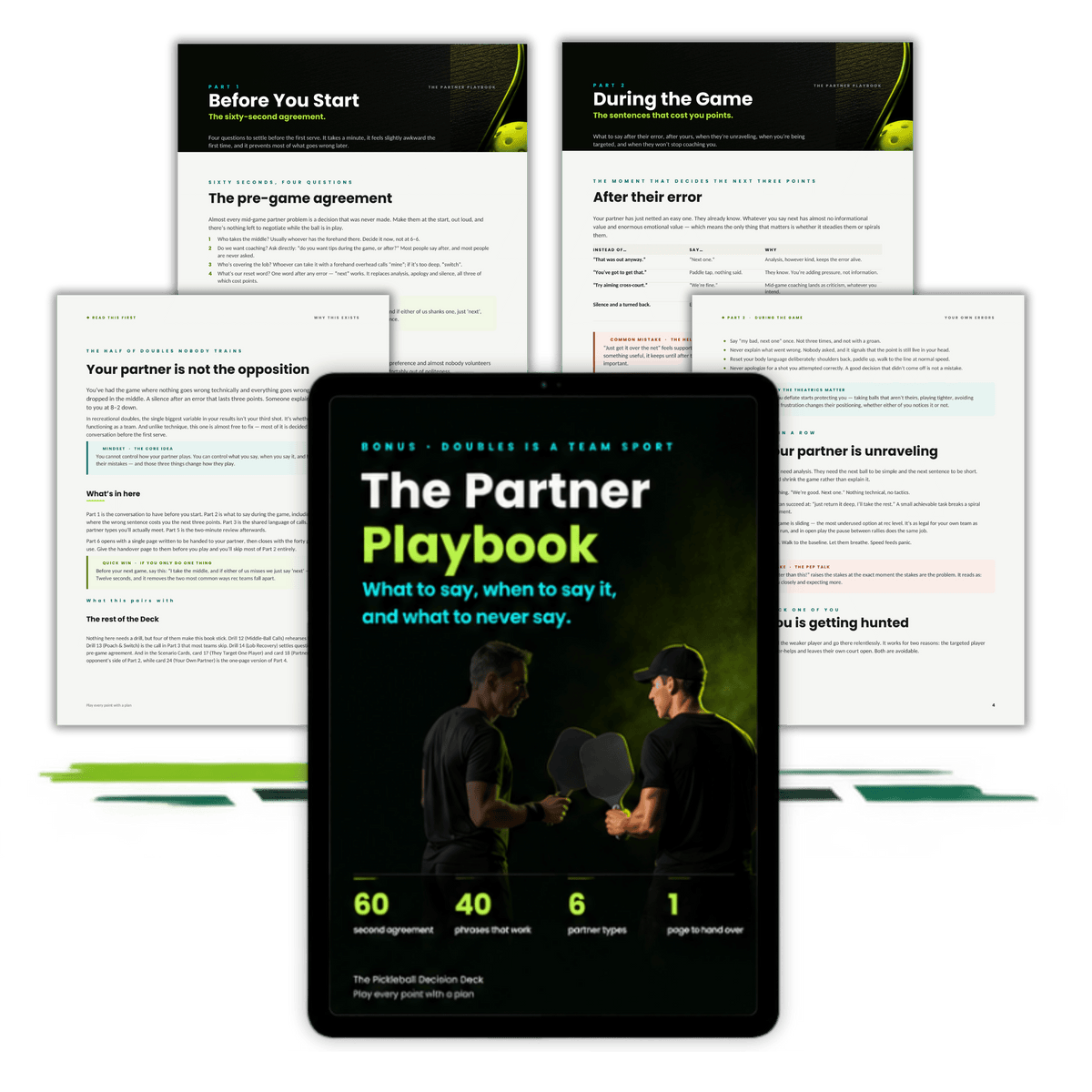 The Pickleball Decision Deck · Complete Bundle