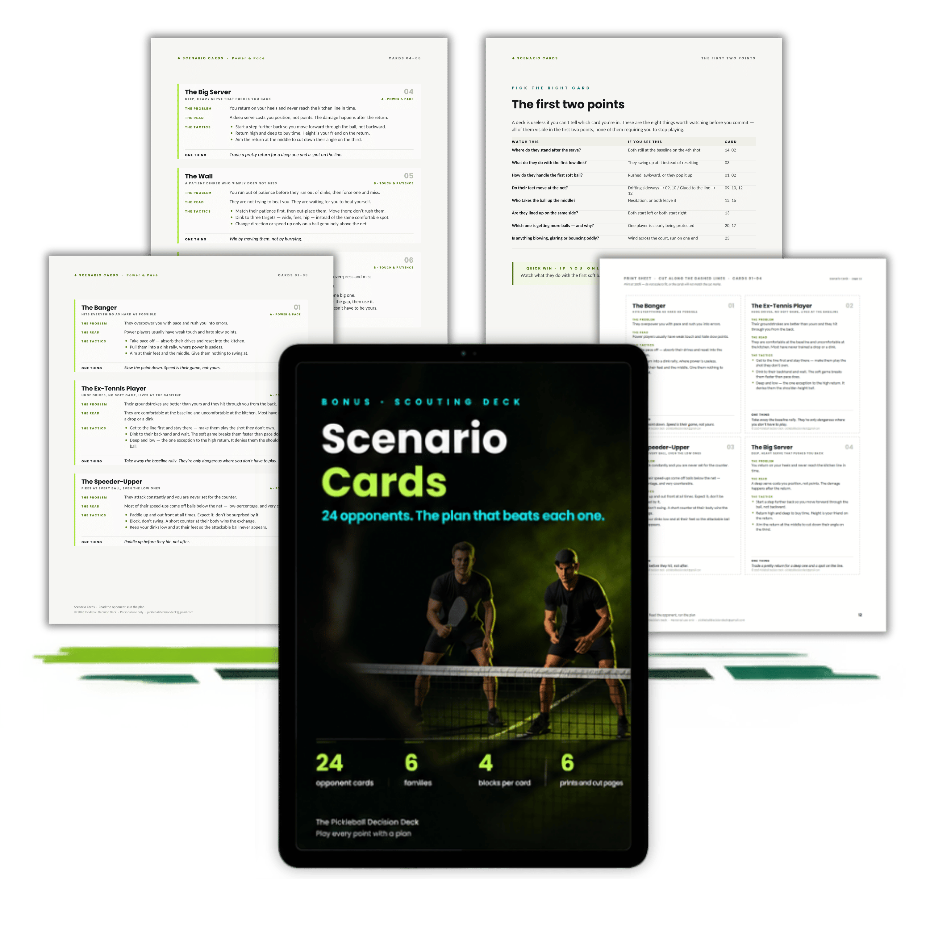 The Pickleball Decision Deck · Complete Bundle